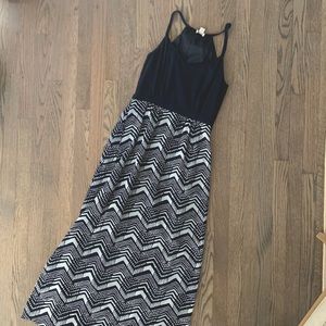 J. Crew Maxi Dress Chevron Print Halter Neck - Women’s Size 2